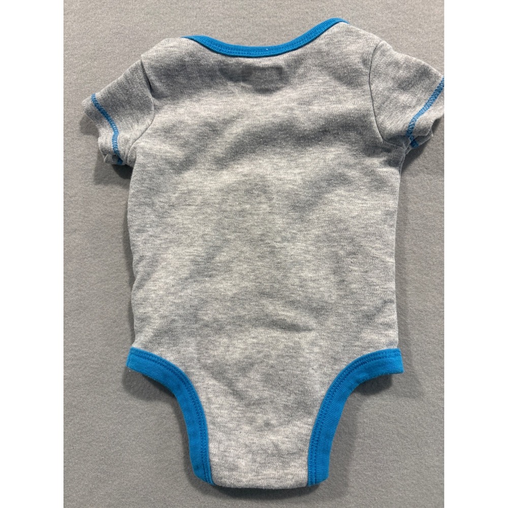 Marvel Avengers Tiny But Tough Gray Graphic Bodysuit Infant 0-3M Short Sleeve - Picture 4 of 4